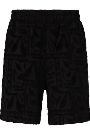 JOOP! Shorts, Herre, Sort, XL, Bomuld, Sorte herreshorts med frottémønster
