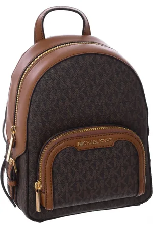 Michael Kors Taske, Dame, Brun, ONE SIZE, Uld, Jaycee Mini Rygsæk med Logo Print