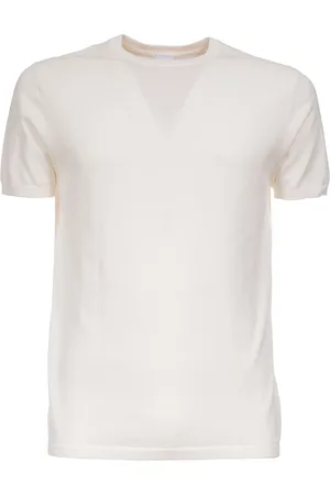 Aspesi Top, Herre, Hvid, 2XL, Bomuld, Bomuld T-shirt Rund Hals Kort Ærme