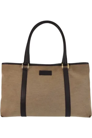 Gucci Pre-owned, Dame, Brun, ONE SIZE, Uld, Pre-owned Canvas totes