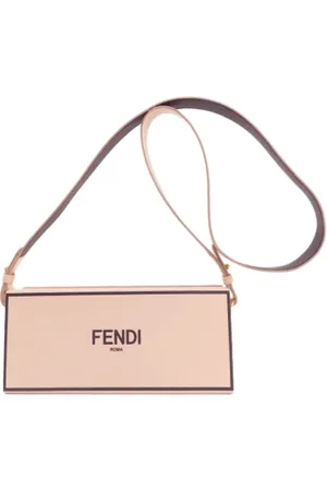 Fendi Pre-owned, Dame, Lyserød, ONE SIZE, Uld, Pre-owned Laeder skuldertasker