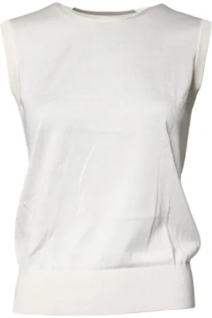 Dolce & Gabbana Top, Dame, , 3XS, Silke Rund Hals Tank Top
