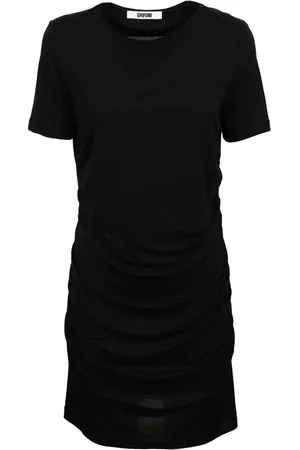 Mauro Grifoni Kjole, Dame, Sort, XS, Sort Jersey Rynket Kjole