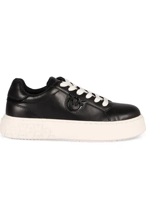 Pinko Sko, Dame, Sort, 40 EU, Læder, Lav-top Læder Sneakers