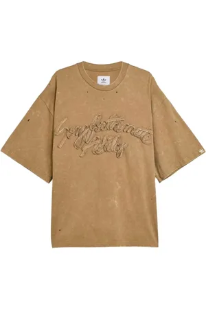 adidas Top, Dame, Brun, XS, Uld, Vask Tee til Stilfuld Komfort