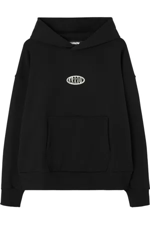 BARROW Sweathshirts & Hoodies, Herre, Sort, L, Sort sweater med bagtryk
