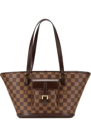 LOUIS VUITTON Pre-owned, Dame, Brun, ONE SIZE, Tyl, Pre-owned canvas tasker