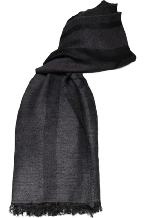 Gianfranco Ferré Tilbehør, unisex, Grå, ONE SIZE, Uld, Mørkegrå Uldblanding Mønstret Tørklæde