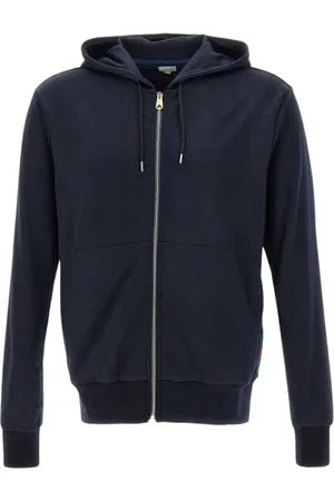 Paul Smith Sweathshirts & Hoodies, Herre, Blå, XL, Bomuld, Zip-through Sweater
