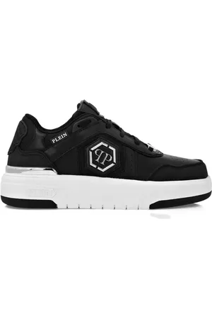 Philipp Plein Sko, Herre, Sort, 42 EU, Polyester, Sorte Mode Sneakers Sko
