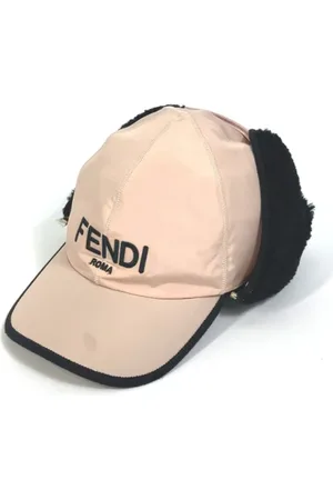 Fendi Pre-owned, Dame, Lyserød, ONE SIZE, Tyl, Pre-owned Stof hatte