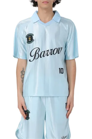 BARROW Top, Herre, Blå, M, Bomuld, Afslappet Bomuld T-Shirt