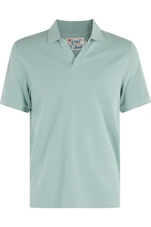 MC2 SAINT BARTH Top, Herre, Grøn, S, Bomuld, Salvie Piquet Polo Skjorte