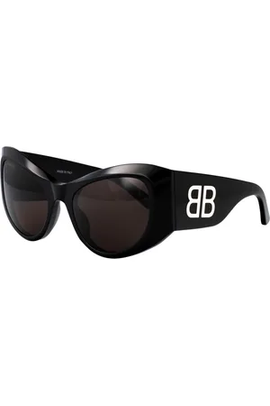 Balenciaga Tilbehør, Dame, Sort, 57 MM, Uld, Stilfulde solbriller Bb0393S