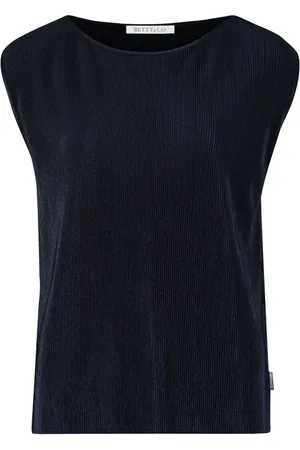 Betty & Co Top, Dame, Blå, 3XL, Blusetop med plissering