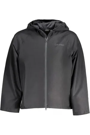 Calvin Klein Jakke, Herre, Sort, M, Polyester, Sort Polyester Jakke