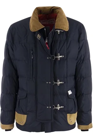 FAY Jakke, Herre, Blå, 2XL, Uld, Fjer Arkiv Kroge