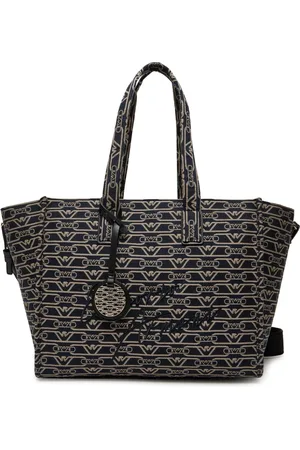 Giorgio Armani Taske, Dame, Blå, ONE SIZE, Bomuld, Bomuld Polyester Blanding Jakke