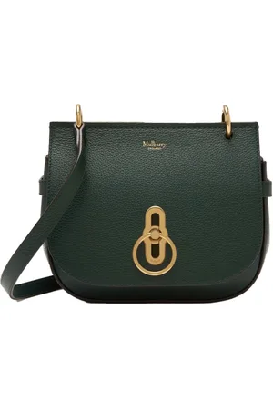 MULBERRY Taske, Dame, Grøn, ONE SIZE, Læder, Amberley Satchel i Grønt Læder