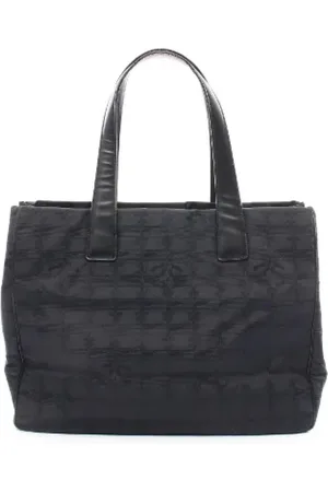 CHANEL Pre-owned, Dame, Sort, ONE SIZE, Uld, Pre-owned Canvas totes