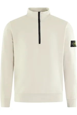 Stone Island Sweathshirts & Hoodies, Herre, Grå, 2XL, Herre Langærmet Polo Skjorte