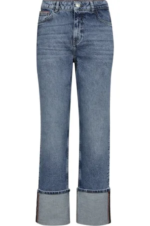Mos Mosh Jeans, Dame, Blå, W31, Bomuld, Straight-leg Chrome Jeans Lyseblå