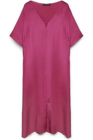 Fiorella rubino Kjole, Dame, Lyserød, 6XL, Satin, Lang kjole lavet af viskose Lenzing™ Ecovero™