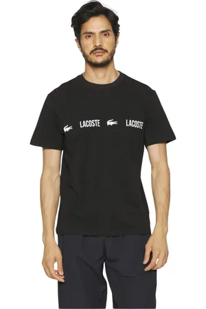 Lacoste Top, Herre, Sort, S, Bomuld, Logo Band T-shirt - Sort