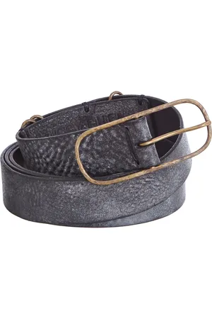 ZIGGY CHEN Tilbehør, Herre, Grå, ONE SIZE, Oval Buckle Bælte