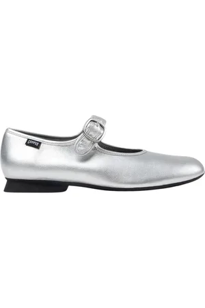 Camper Sko, Dame, Grå, 38 EU, Elegant Ballet Flats til Kvinder