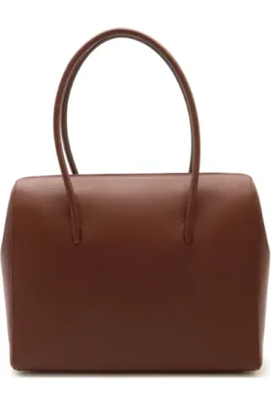 Cartier Pre-owned, Dame, Brun, ONE SIZE, Uld, Pre-owned Laeder totes