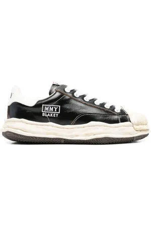 MIHARA YASUHIRO Sko, Herre, Sort, 44 EU, Sorte Chunky Sneakers med Gummisål