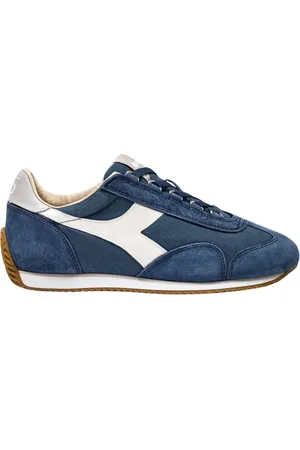 Diadora Sko, Herre, Blå, 41 EU, Canvas Stone Wash Sneakers