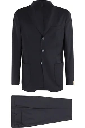 Biagio Santaniello Jakkesæt, Herre, Blå, 2XL, Uld, Blå Rejsedragt