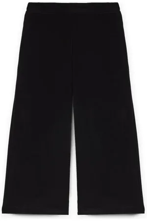 Fiorella rubino Bukser, Dame, Sort, S, Polyester, Bredbenede Jerseybukser