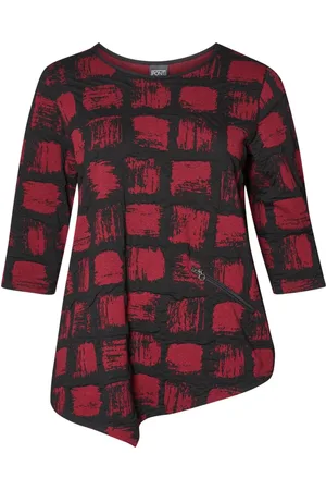 Pont Neuf Bluser & Skjorter, Dame, Rød, XS, Uld, Afslappet Ternet Rosalina Bluse
