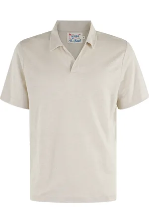 MC2 SAINT BARTH Top, Herre, , S, Linned, Linned Polo Jersey med Broderet Logo