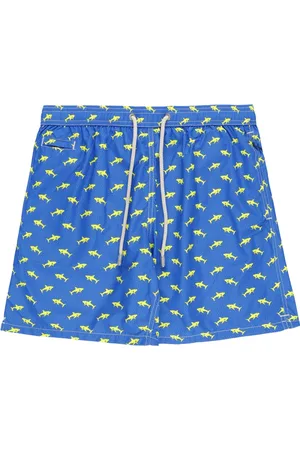 MC2 SAINT BARTH Badetøj, Herre, Blå, XL, Blå Shark Mood Badebukser