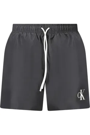 Calvin Klein Badetøj, Herre, Sort, XL, Polyester, Sort havetøj Shorts Regular Fit
