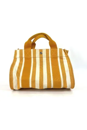 Hermès Pre-owned, Dame, , ONE SIZE, Bomuld, Pre-owned Bomuld hndtasker