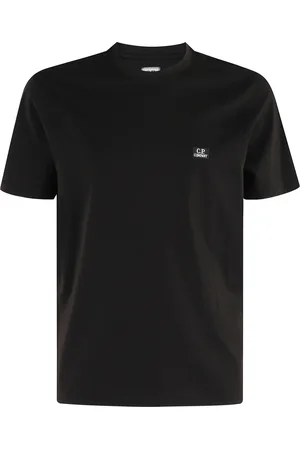C.P. Company Top, Herre, Sort, L, Bomuld, Sort Bomuld Jersey T-Shirt