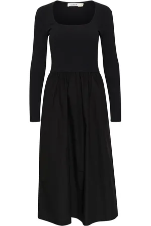 Soaked in Luxury Kjole, Dame, Sort, M, Bomuld, Elegant Sort Phoebe Kjole