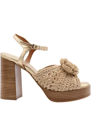 Angel alarcon Sko, Dame, , 38 EU, Uld, Stilfuld Sandal med Beagle Detalje
