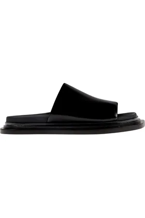 Camper Sko, Herre, Sort, 40 EU, Læder, Sort Læder Platform Sandaler