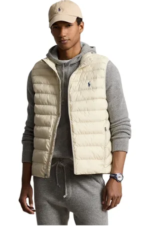 Ralph Lauren Jakke, Herre, Hvid, M, Uld, Pakbar Vest The Colden Basic Sand