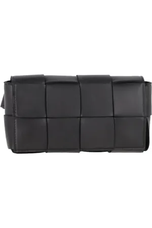 Bottega Veneta Pre-owned, Herre, Sort, ONE SIZE, Læder, Pre-owned Laeder crossbody-tasker