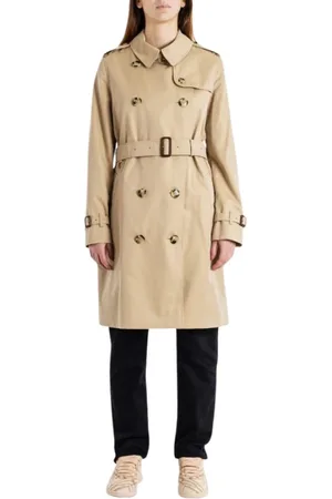 Burberry Frakke, Dame, , S, Bomuld, Heritage Kensington Lang Trenchcoat