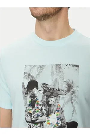 Blend Top, Herre, Blå, M, Rund hals kortærmet tee