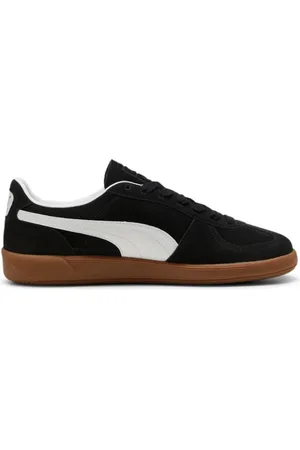 PUMA Sko, Herre, Sort, 42 1/2 EU, Sort Hvid Unisex Sko Palermo Stil