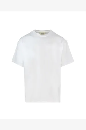 A PAPER KID Top, Herre, Hvid, M, Bomuld, Hvide T-shirts og Polos med perlebogstaver